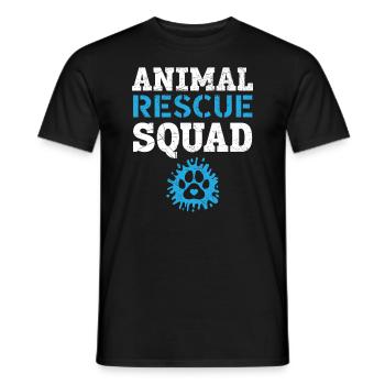 Animal Rescue Squad Droits des animaux Animal Rescue - T-shirt homme - noir - Devant - AI Model Male 178 light (178cm)