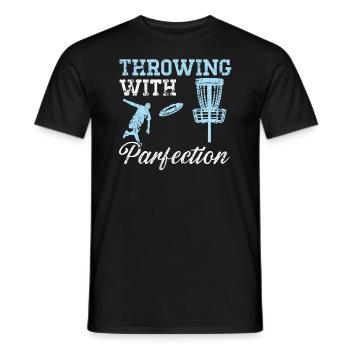 Lancer avec Parfection Treejection Disc Golf - T-shirt homme - noir - Devant - AI Model Male 178 light (178cm)