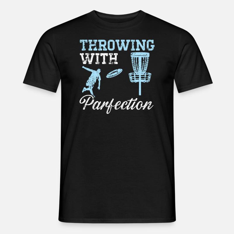 Werfen mit Parfection Treejection Disc Golf - Männer T-Shirt - Schwarz