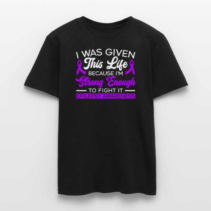 Ich bin stark genug, um es Epilepsie-Bewusstsein zu bekämpfen Männer T-Shirt