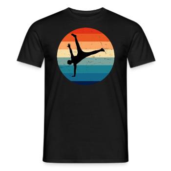 Breakdance Homme Bboy Hip Hop Break Dance - T-shirt homme - noir - Devant - AI Model Male 178 light (178cm)