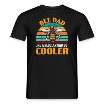 Bee Dad wie ein normaler Vater, aber cooler Imker - Männer T-Shirt - Schwarz - Vorne - AI Model Male 178 light (178cm)