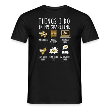 Ce que je fais dans mon temps libre Apiculteur Apiculture - T-shirt homme - noir - Devant - AI Model Male 178 light (178cm)