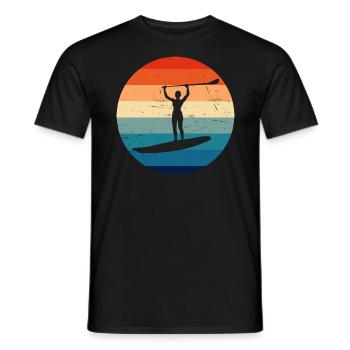 Standup Paddle Stand up Paddling Board Men - Men's T-Shirt - black - Front - AI Model Male 178 light (178cm)