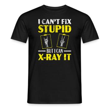 Ich kann nicht dumm reparieren, aber ich kann es röntgen Radiologe - Männer T-Shirt - Schwarz - Vorne - AI Model Male 178 light (178cm)