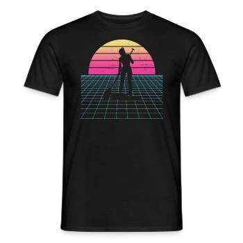 Stand up Paddling Board Standup Paddling Standup P - Men's T-Shirt - black - Front - AI Model Male 178 light (178cm)