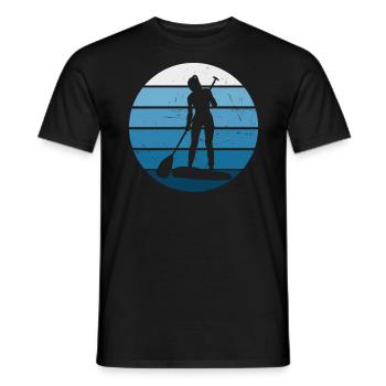 Standup Paddleboard Stand up Paddle Board - T-shirt homme - noir - Devant - AI Model Male 178 light (178cm)