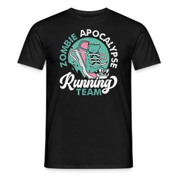 Zombie Apocalypse Running Team Halloween - Männer T-Shirt - Schwarz - Vorne - AI Model Male 178 light (178cm)