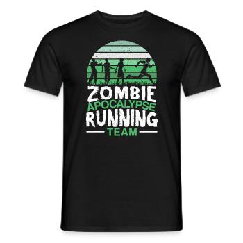 Zombie Apocalypse Running Team Halloween - Männer T-Shirt - Schwarz - Vorne - AI Model Male 178 light (178cm)