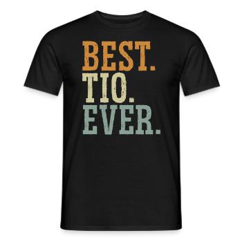 Best Tio Ever Proud Uncle Best Uncle Ever - Men's T-Shirt - black - Front - AI Model Male 178 light (178cm)
