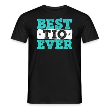 Best Tio Ever Proud Uncle Best Uncle Ever - Men's T-Shirt - black - Front - AI Model Male 178 light (178cm)