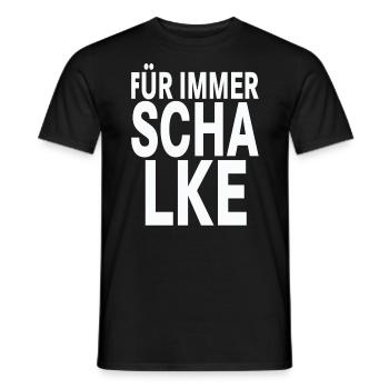 Forever Schalke (blanc) - T-shirt homme - noir - Devant - AI Model Male 178 light (178cm)