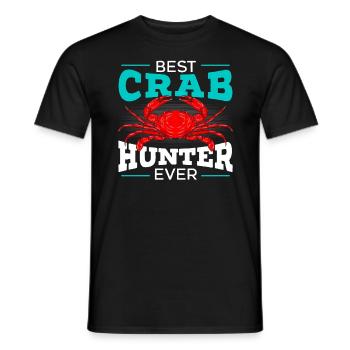Best Crub Hunter Ever Crab Lover Crabulous Crabby - Men's T-Shirt - black - Front - AI Model Male 178 light (178cm)