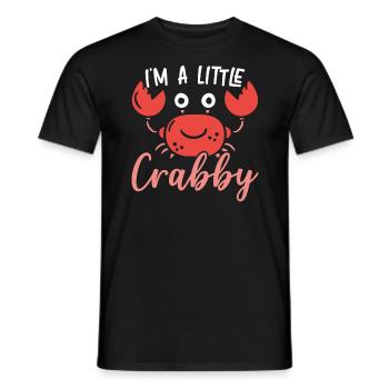 I'm A Little Crabby Crab Whisperer Crabulous - Men's T-Shirt - black - Front - AI Model Male 178 light (178cm)