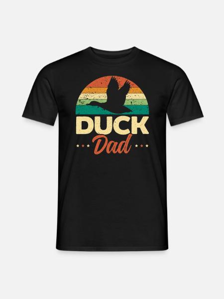 Ente Papa Entlein Ente Ente Ente Väter Tag - Männer T-Shirt - Schwarz