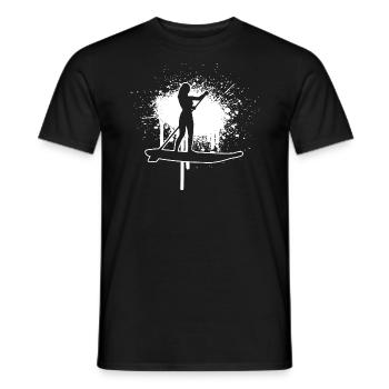 Standup Paddleboard Standup Paddling Damen - Männer T-Shirt - Schwarz - Vorne - AI Model Male 178 light (178cm)