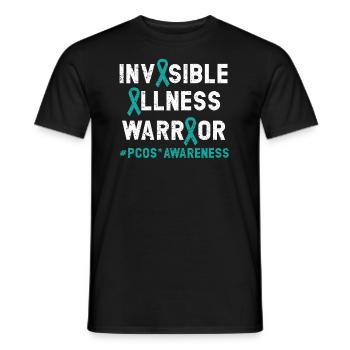Invisible Illness Warrior PCOS Monat des Bewusstseins - Männer T-Shirt - Schwarz - Vorne - AI Model Male 178 light (178cm)