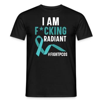 Ich bin Radiant Polycystic Ovary Syndrome Warrior - Männer T-Shirt - Schwarz - Vorne - AI Model Male 178 light (178cm)