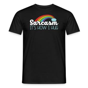 Sarkasmus Es ist, wie ich umarme lustige Witze Humor Sarkastisch - Männer T-Shirt - Schwarz - Vorne - AI Model Male 178 light (178cm)