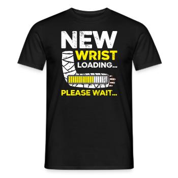 New Wrist Loading Broken Hand Injury Recovery - Men's T-Shirt - black - Front - AI Model Male 178 light (178cm)