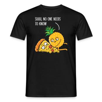 Pineapple Lover Hello Summer Tropical Fruit - Men's T-Shirt - black - Front - AI Model Male 178 light (178cm)