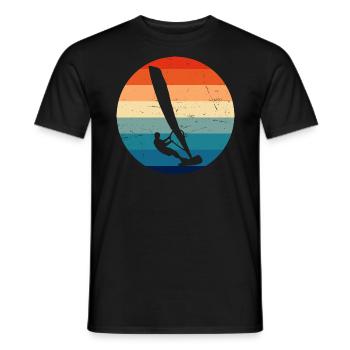 Windsurfing Surfing Windsurfing Men Windsurfers - Men's T-Shirt - black - Front - AI Model Male 178 light (178cm)