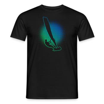 Men's Surfing Windsurfing Surfer Windsurfer - Men's T-Shirt - black - Front - AI Model Male 178 light (178cm)