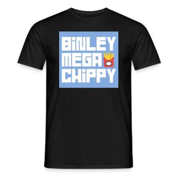 BINLEY mega chippy - Männer T-Shirt - Schwarz - Vorne - AI Model Male 178 light (178cm)
