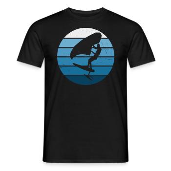 wingfoil femmes wingsurfen hydrofoil foilwing - T-shirt homme - noir - Devant - AI Model Male 178 light (178cm)
