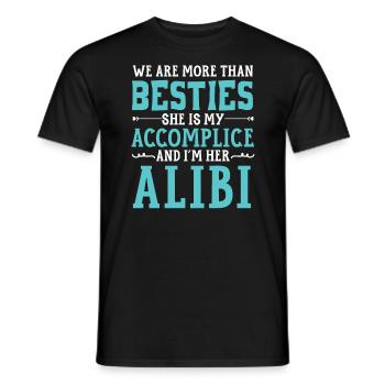 We Are More Than Besties Best Friend Friendship - Men's T-Shirt - black - Front - AI Model Male 178 light (178cm)