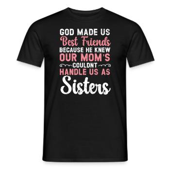 Best Friend Forever Friendship Bestie BFF Squad - Men's T-Shirt - black - Front - AI Model Male 178 light (178cm)