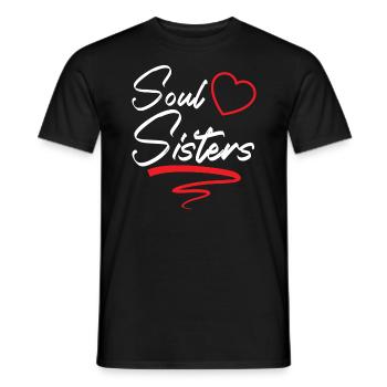 Soul Sisters Bestie Bester Freund Für immer Freundschaft - Männer T-Shirt - Schwarz - Vorne - AI Model Male 178 light (178cm)