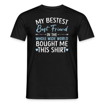 Best Friend Forever Friendship Bestie BFF Squad - Men's T-Shirt - black - Front - AI Model Male 178 light (178cm)