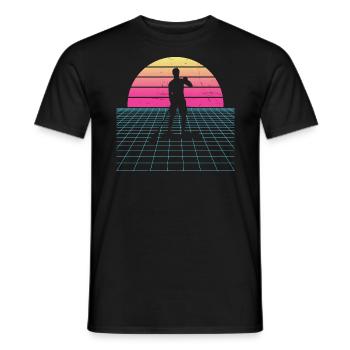 Stand up Paddling Board Women's Standup Paddling - Men's T-Shirt - black - Front - AI Model Male 178 light (178cm)