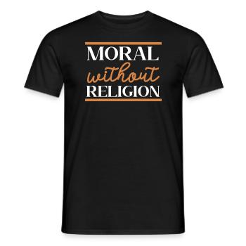 Morale sans religion Agnostique Blackcraft Athée - T-shirt homme - noir - Devant - AI Model Male 178 light (178cm)