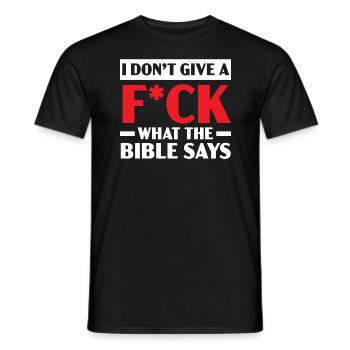 Agnosticisme Athéisme Anti-Religion Agnostique Diable - T-shirt homme - noir - Devant - AI Model Male 178 light (178cm)