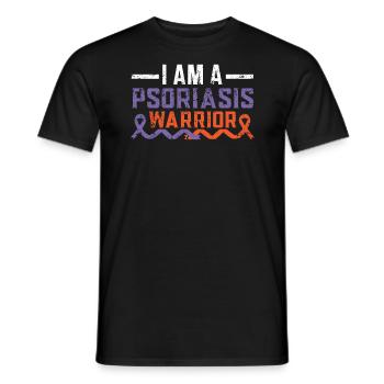 Ich bin ein Psoriasis-Krieger Hautkrankheit Psoriasis - Männer T-Shirt - Schwarz - Vorne - AI Model Male 178 light (178cm)