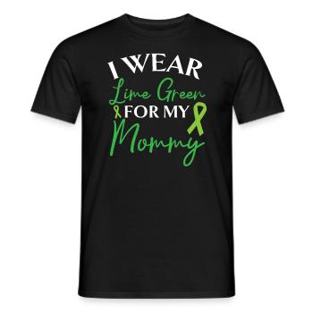 I Wear Lime Green For My Mama Non-Hodgkin Lymphoma - Men's T-Shirt - black - Front - AI Model Male 178 light (178cm)