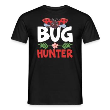 Bug Hunter Entomology Insect Catching Ladybug - Men's T-Shirt - black - Front - AI Model Male 178 light (178cm)