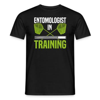 Entomologist In Training Bug Hunter Ladybug - Men's T-Shirt - black - Front - AI Model Male 178 light (178cm)