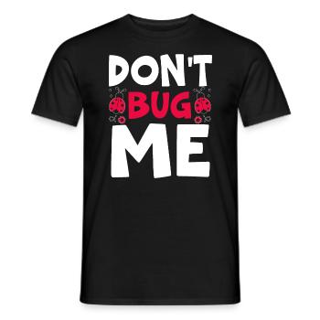 Don't Bug Me Entomology Insect Catching Ladybug - Men's T-Shirt - black - Front - AI Model Male 178 light (178cm)