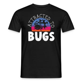 Attiré par les insectes Entomologie Insect Ladybug - T-shirt homme - noir - Devant - AI Model Male 178 light (178cm)