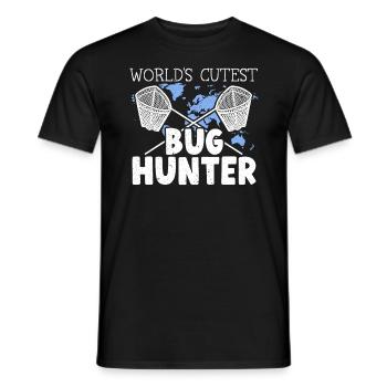 World's Cutest Bug Hunter Insect Catching Ladybug - Men's T-Shirt - black - Front - AI Model Male 178 light (178cm)