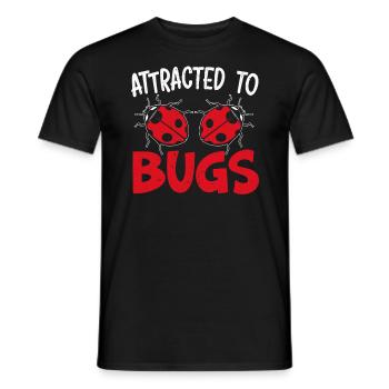 Attiré par les insectes Entomologie Insect Ladybug - T-shirt homme - noir - Devant - AI Model Male 178 light (178cm)