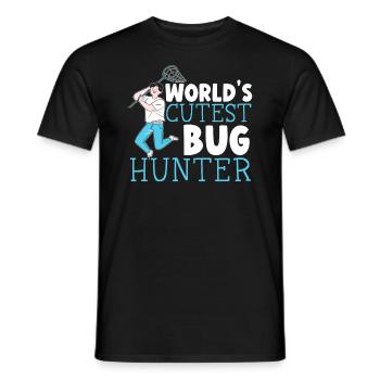 World's Cutest Bug Hunter Insect Catching Ladybug - Men's T-Shirt - black - Front - AI Model Male 178 light (178cm)