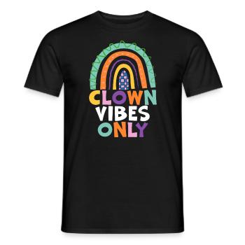 Clown Vibes Only Circus Artiste de fête d’anniversaire - T-shirt homme - noir - Devant - AI Model Male 178 light (178cm)