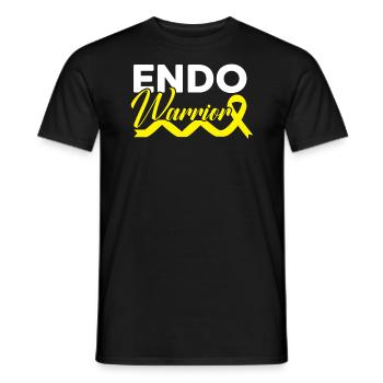 Endo Warrior Endometriosis Awareness Disease - Men's T-Shirt - black - Front - AI Model Male 178 light (178cm)