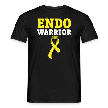 Endo Warrior Endometriosis Awareness Disease - Men's T-Shirt - black - Front - AI Model Male 178 light (178cm)