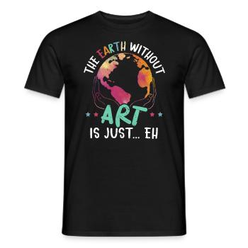 Pretty Sketchy Art Teacher Artist Painter Painting - Men's T-Shirt - black - Front - AI Model Male 178 light (178cm)
