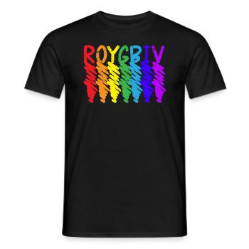 Roygbiv Art Teacher Artist Painter Painting - Men's T-Shirt - black - Front - AI Model Male 178 light (178cm)